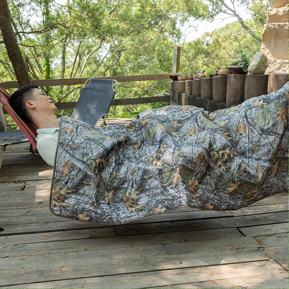 Kylebooker Camo Woobie Blanket Waterproof Poncho Liner for Outdoor Camping; Hiking; Hunting; Survival; Backpacking; Picnicking Doba